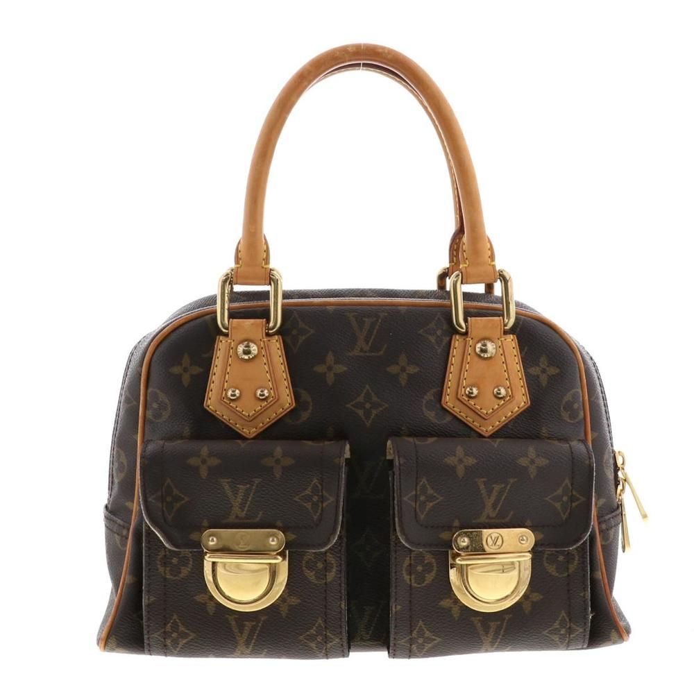 Louis Vuitton Manhattan PM Bag Handbag Monogram Brown